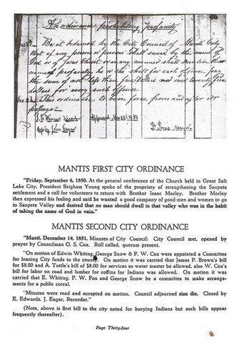 Mantis  First City Ordinance