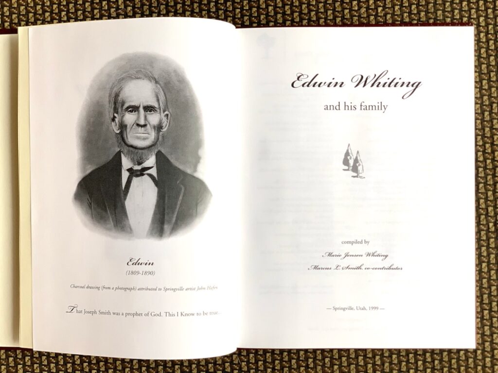 Title page, Edwin Whiting and his Family